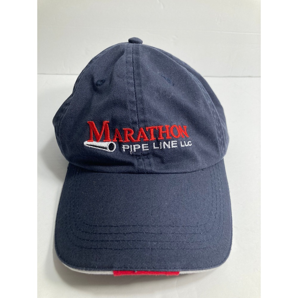 Marathon Pipe Line LLC Cap Hat Blue 100%‎ Cotton Twill Call Before You Dig